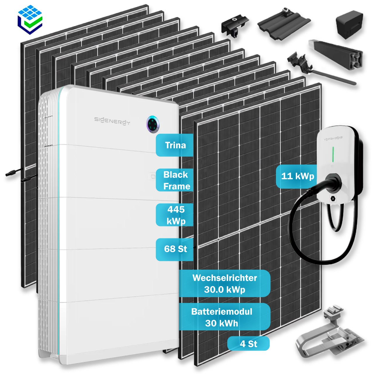 Solaranlagen Komplettsets Sigenergy 30.0 kWp.