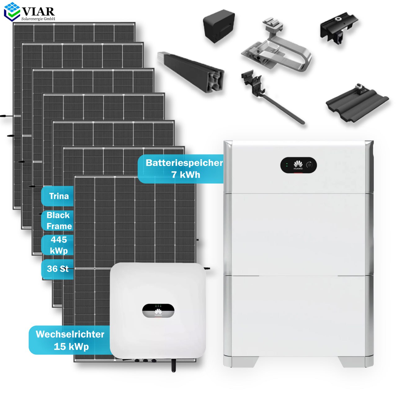 Solaranlagen Komplettsets Huawei 15 kWp