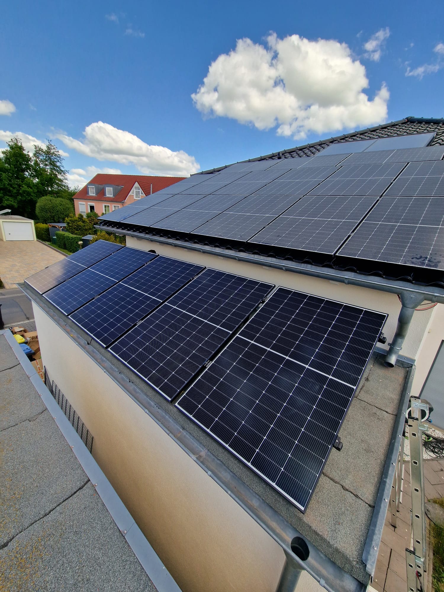 Installation von Solarmodulen
